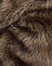Pelliccia ecologica lunga marrone