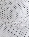 White with Micro Polka Black