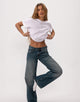 Bild von Low Rise Parallel Jeans in Stahlblau