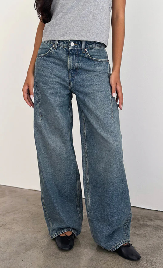 Low Slung Seamed Roomy