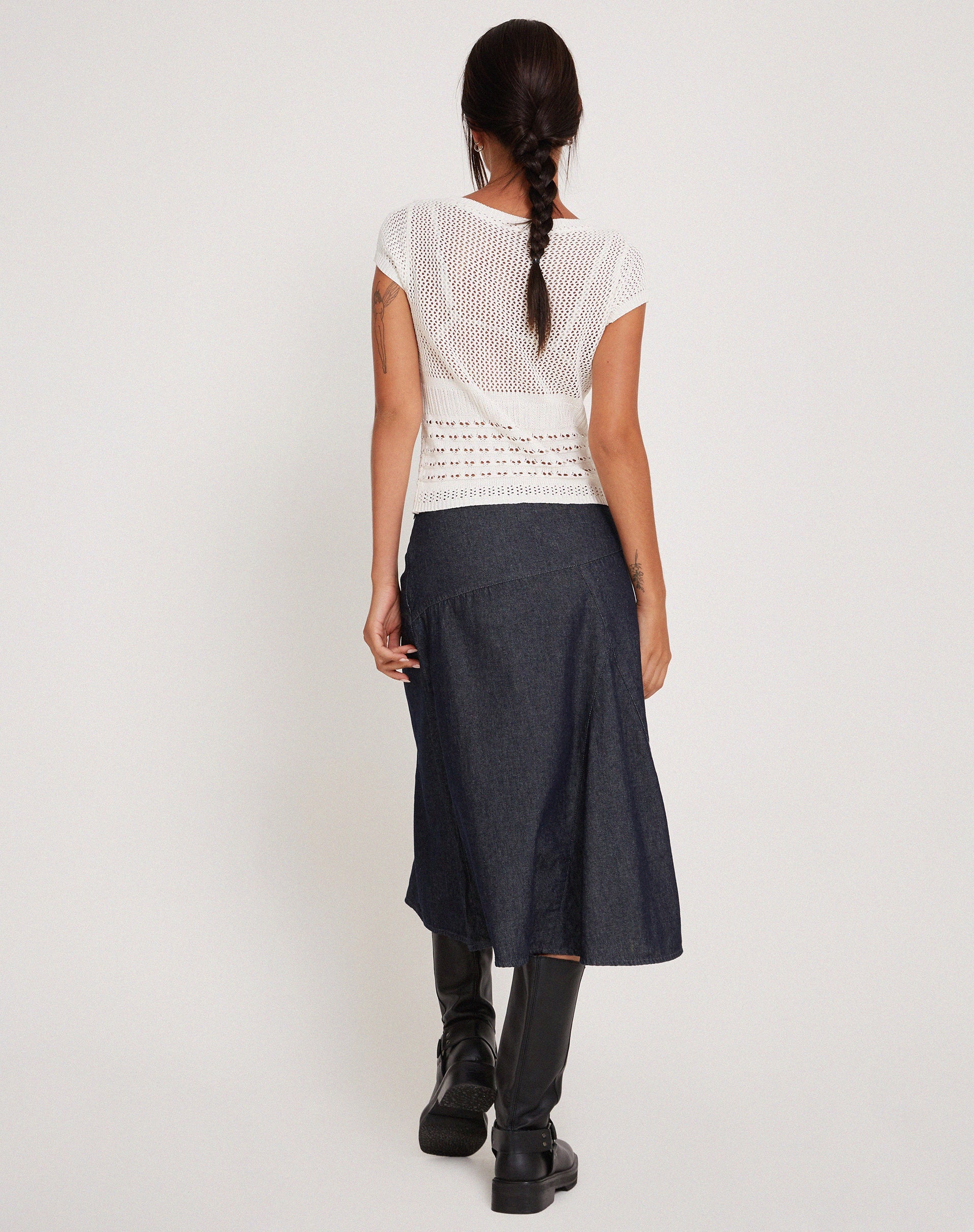 Image of Maika Knitted Top in Marshmallow
