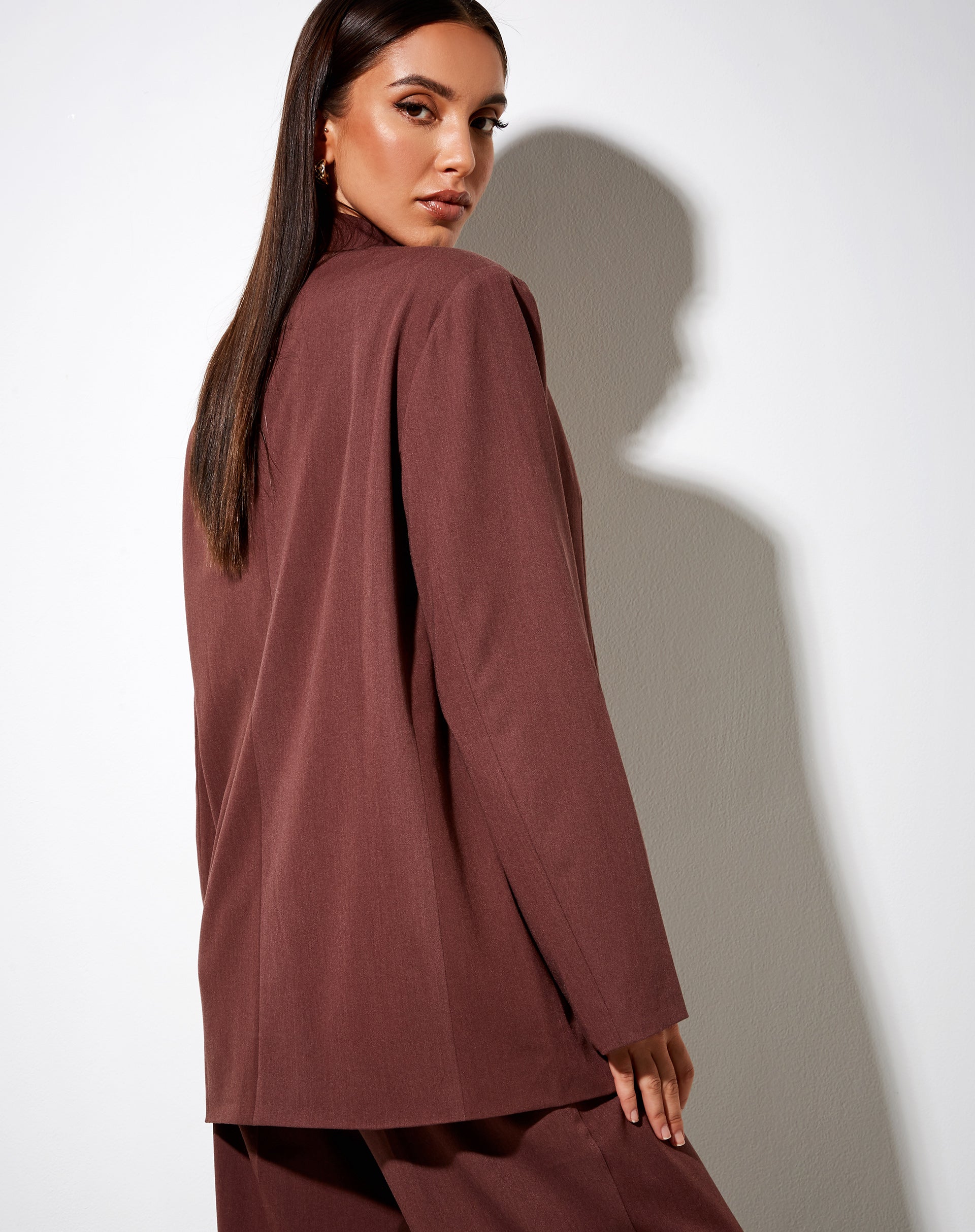 Image of Maiwa Blazer in Cocoa