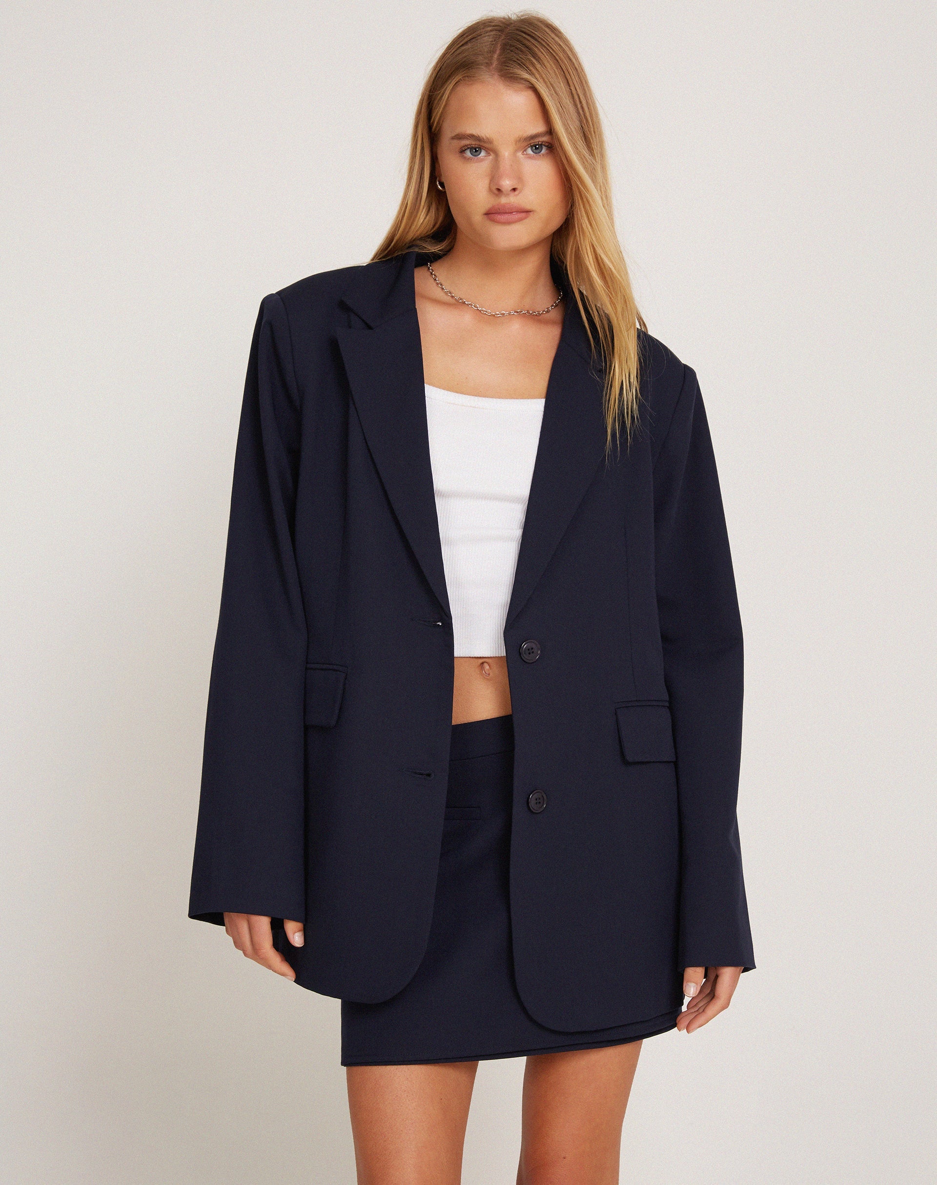 image of Maiwa Blazer in Tailoring Navy