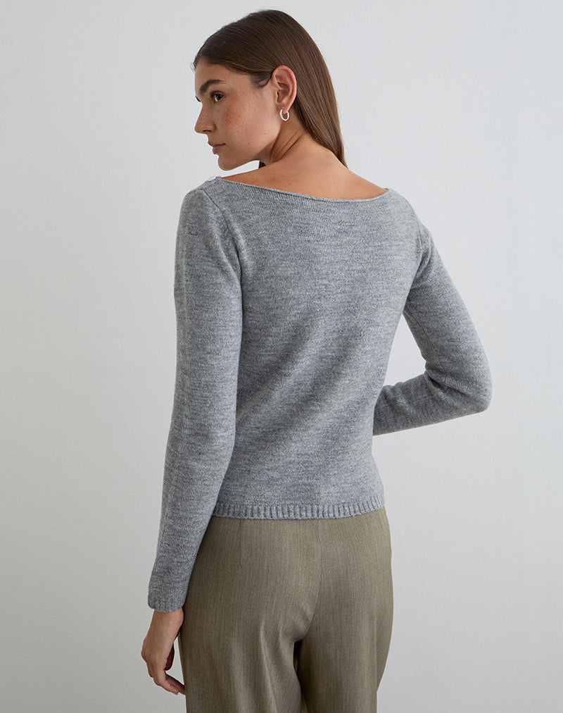 Image of Manahi Jumper in Pearl Knit Grey