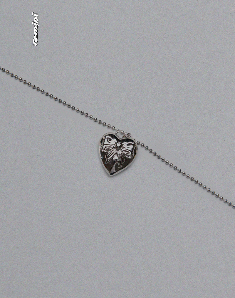 Collier coeur en argent Matilda