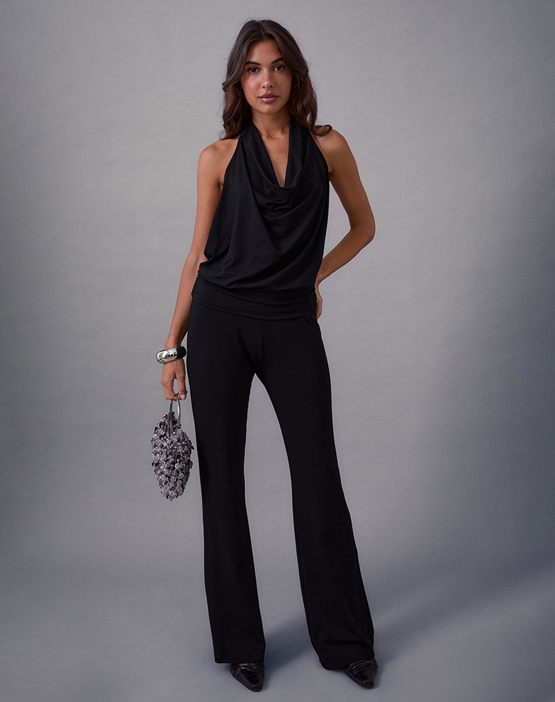 Mayla Backless Jumpsuit in Black