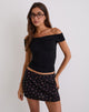 Image of Mayomi Off Shoulder Ruched Top in Black