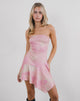 Image of Melanie Midi Dress in Slinky Orchid Petals Pink