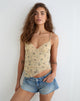 Image of Merida Top in Winding Ivy Pale Yellow