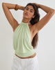 Image of Miruna Halterneck Top in Pistachio