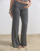 Image of Coreta Foldover Trouser in Spiral Charcoal Grey