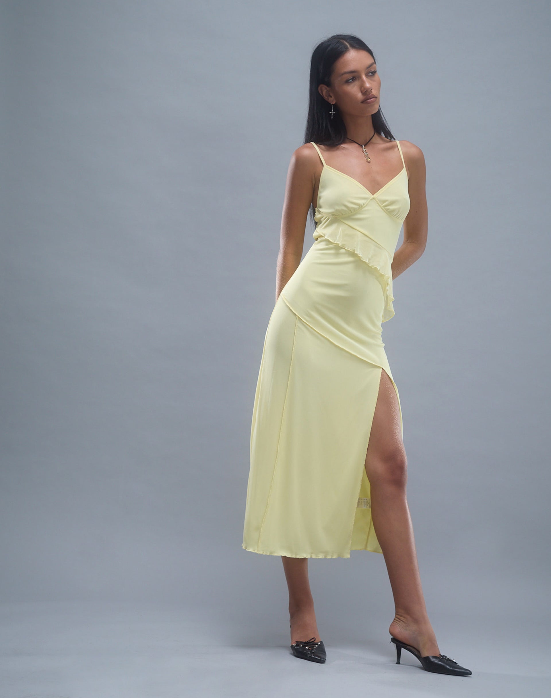 Lemon frill clearance dress