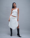 Image of Chenoa Midi Side Split Skirt in Ivory