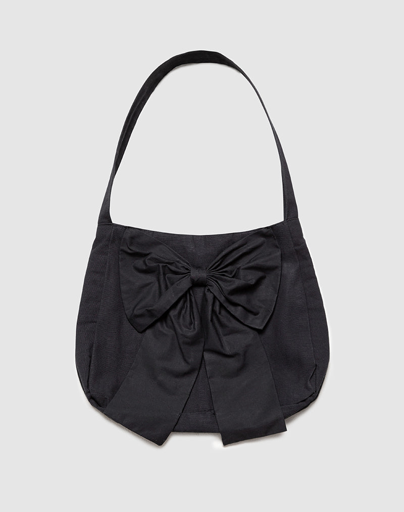 Sac Nagi noir avec nœud noir