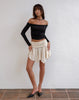 Image of Cordelia Mini Skirt in Crinkle Ivory