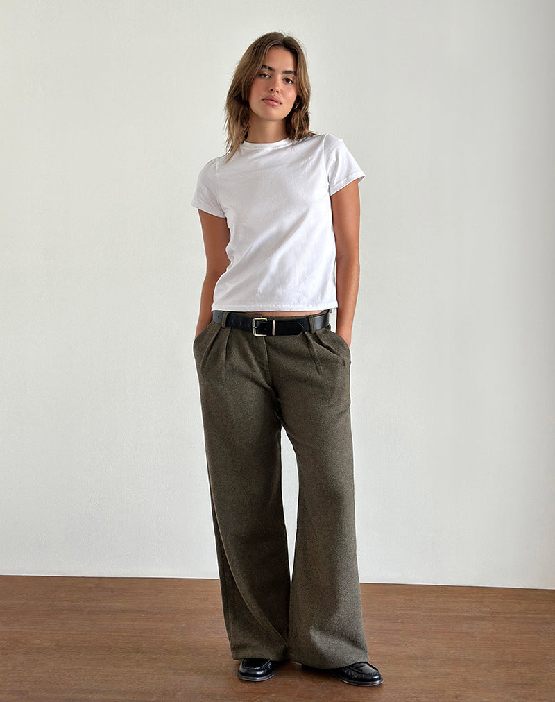 Pantalon Nailaka en taupe foncé