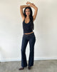 Image of Rigid Low Rise Flare Jeans In Indigo