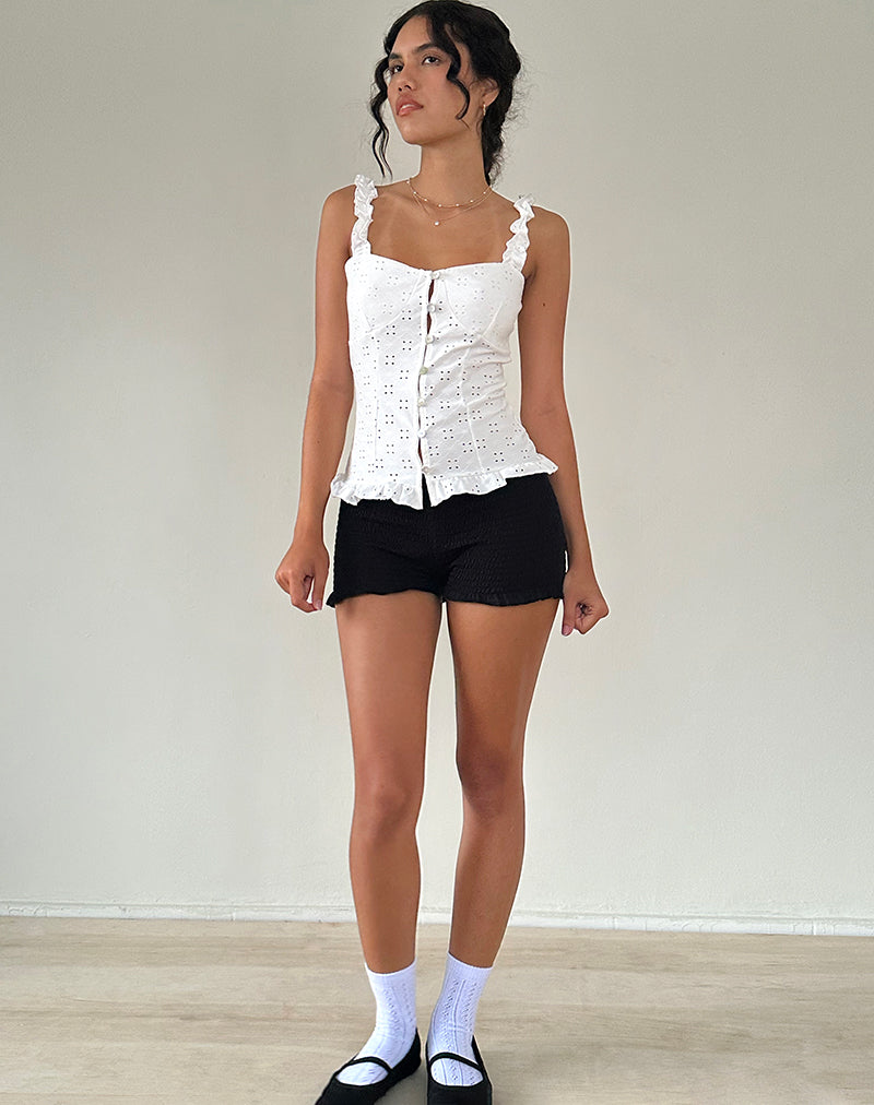 Broderie White Corset Top | Neroli – motelrocks-com-eur