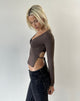 Image of Netalo Long Sleeve Top in Peppercorn