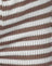 Knit Stripe White and Brown