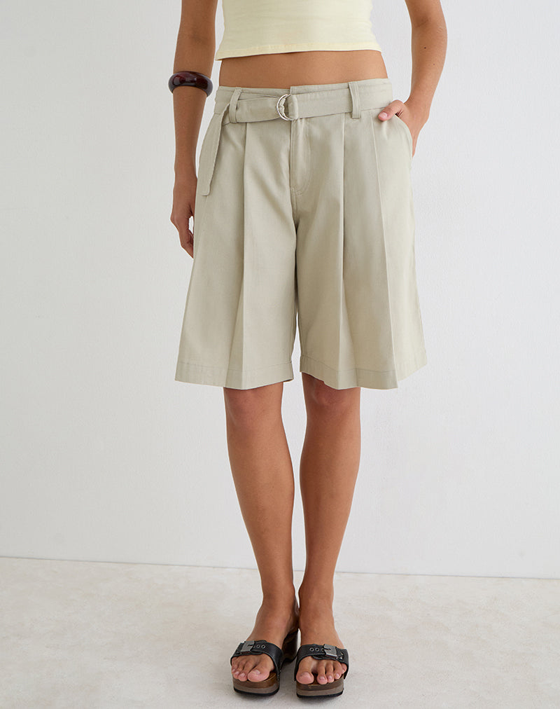 Niso Utility Short in Cotton Twill Latte