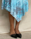 Image of Cinta Low Rise Midi Skirt in Paisley Abstract Rustic