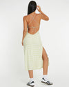 image of  Nosita Midi Dress in Sage Check