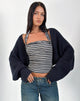 Image of Nuria Shrug in Navy