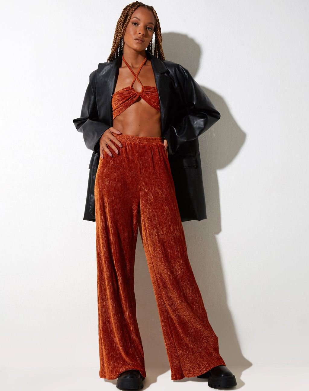 Obeli Trouser in Velvet Rust