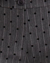 Charcoal with Polka Pinstripe