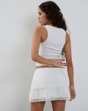 Image of Ryila Frill Mini Skirt in White