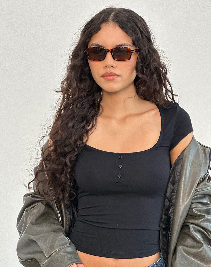 Ortez Sunglasses in Opaque Tortoise Shell