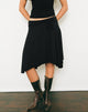 Image of Nestapa Tie Waist Midi Skirt in Black