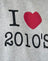Grey Marl with I Love 2010's Print