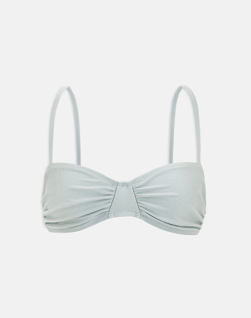 Image of Pali Bikini Top in Shine Silver