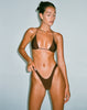 image of Farida Bikini Bottom in Shimmer Brown