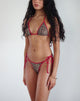 imagen de Lentra Constrast Ties Bikini Bottoms in Rar Leopard