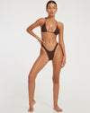 image of Pami Bikini Top in Shimmer Brown