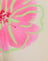 Ivoor met roze aquarelbloem
