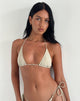 Image of Pami Bikini Top in Nude with Single Bead