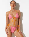 image of Leyna Bikini Bottom in Pink Terry