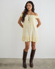 Image of Panasi Mini Dress in Crinkle Butter Yellow