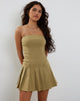 Image of Payoda Bandeau Mini Dress in Tan