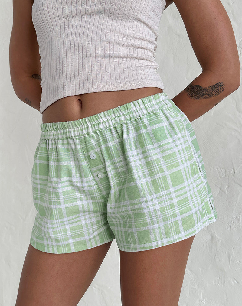 Image of Laboxe Shorts in Table Cloth Neo Mint