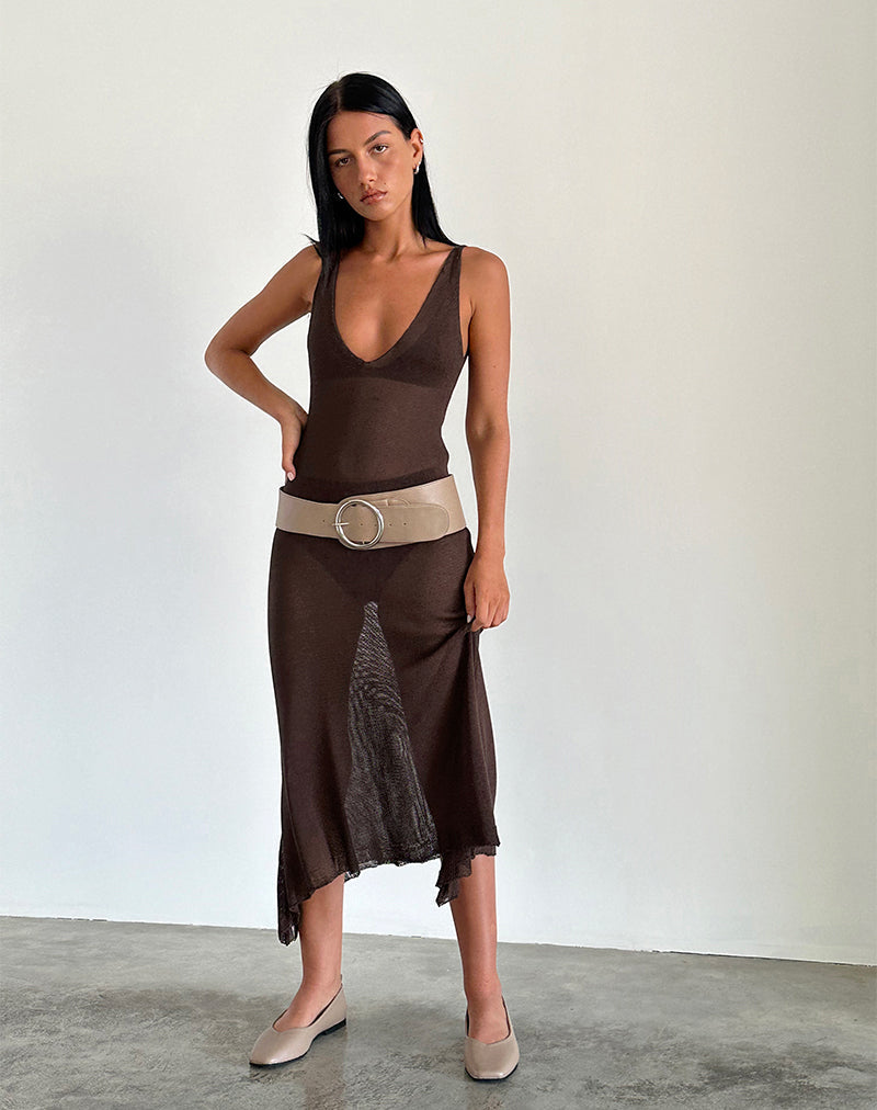 Image of Rabindra Maxi Dress in Brown