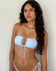 Image of Racola Bikini Top in Blue Gingham