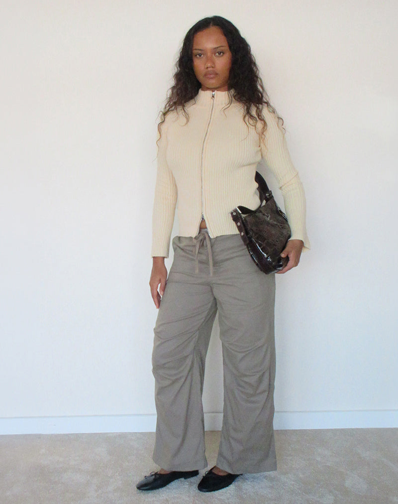 Image of Ranala High Neck Jumper in Knit Cream