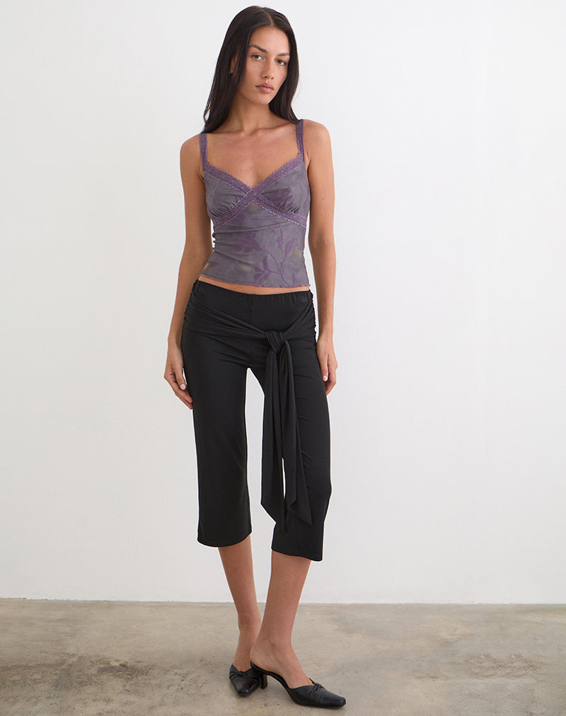 Immagine del top Rasa Cami in Flare Flower Purple