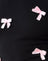 Black with Pink Bows