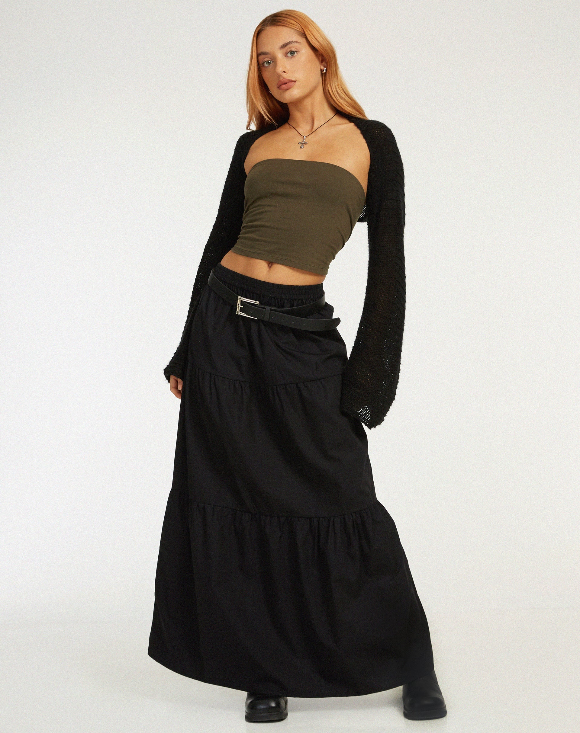 Long black hotsell gypsy skirt